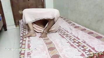कामुक प्यार के साथ रोमांटिक सेक्सी सेक्स ।  दृश्य तेलुगु के साथ समाप्त होता है