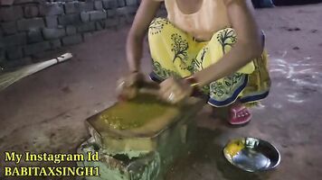 नई एचडी खाना बनाने वाली को किचन में ही चोड दिया हिंदी क्लिप