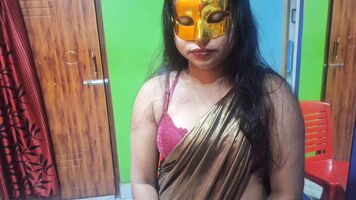 देसी बंगोली पति अपनी खूबसूरत गृहिणी को अपने बॉस को भेजते हैं ताकि बांग्ला ऑडियो के साथ काम से निकाल दिया न जाए